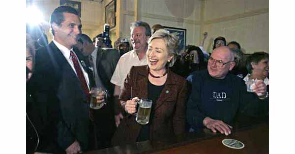 Hillary Clinton drunk